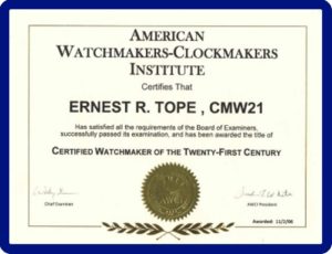 Certified on sale master watchmaker